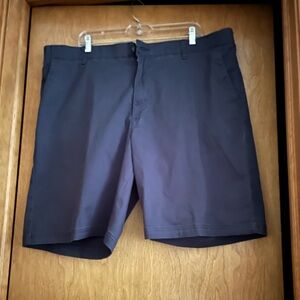 Lee Men's Navy Blue Flat Front Shorts
